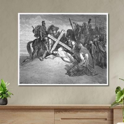 Jesus Arrives At Calvary Doré Gustave gdr38 canvas print 