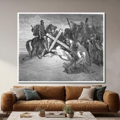 Jesus Arrives At Calvary Doré Gustave gdr38 canvas print 