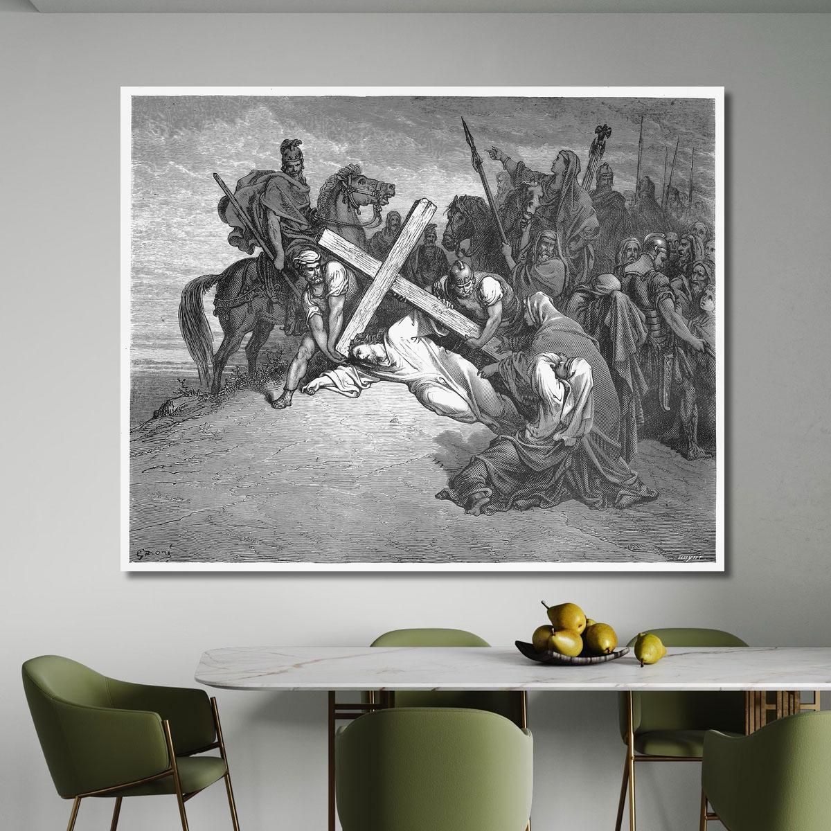 Jesus Arrives At Calvary Doré Gustave gdr38 canvas print 