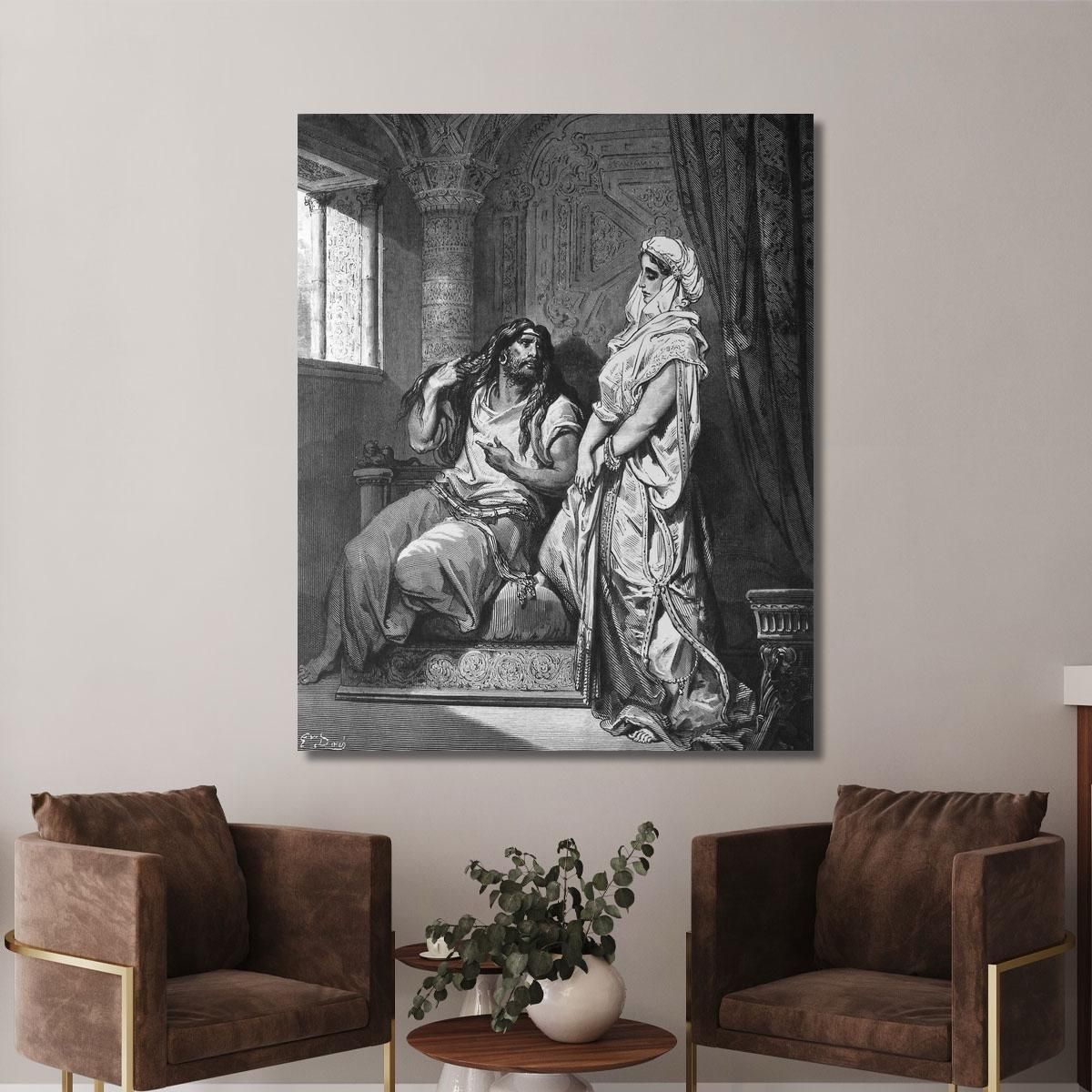 Samson And Delilah Doré Gustave gdr61 canvas print 