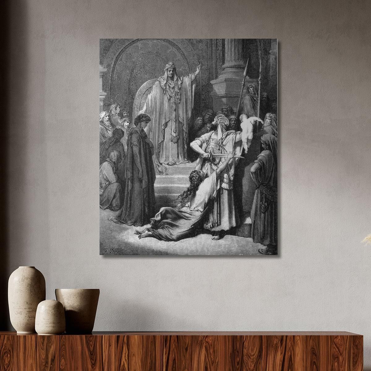 The Court Of Solomon Doré Gustave gdr69 canvas print 