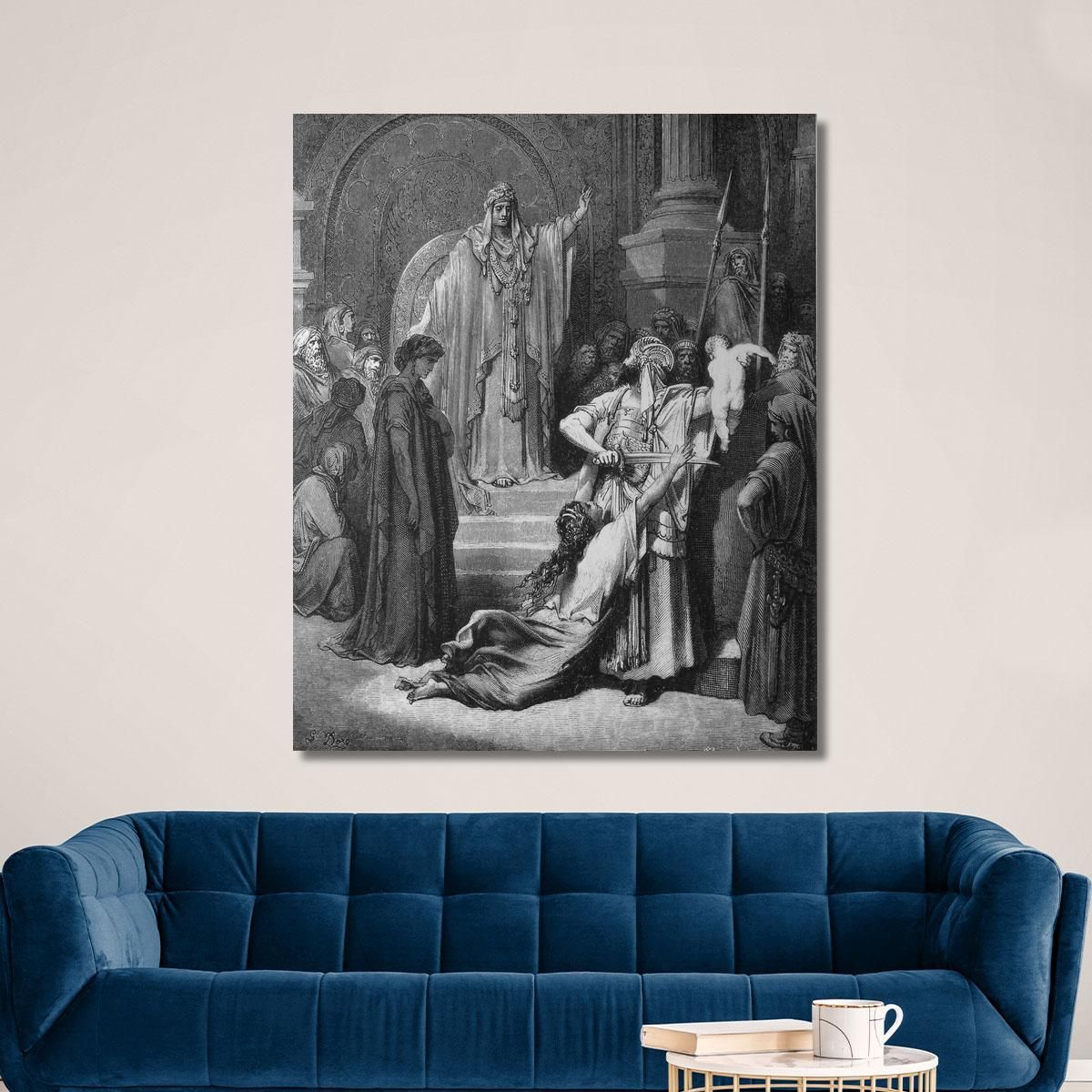 The Court Of Solomon Doré Gustave gdr69 canvas print 