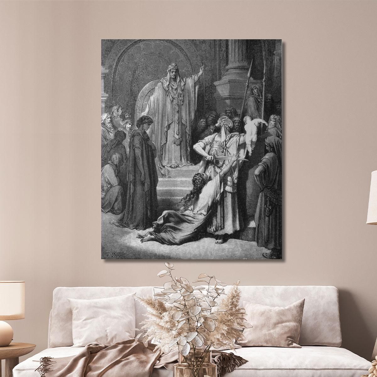 The Court Of Solomon Doré Gustave gdr69 canvas print 