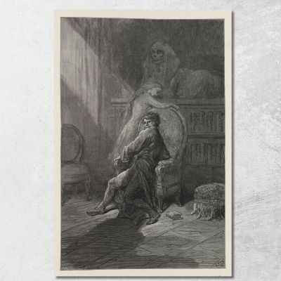 The Raven Pl.20 Doré Gustave gdr103 canvas print 