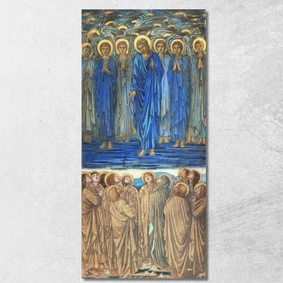 Ascension Of Christ Acts I 1-9 Study For Stained-Glass Window Edward Burne Jones ebj2 canvas print 