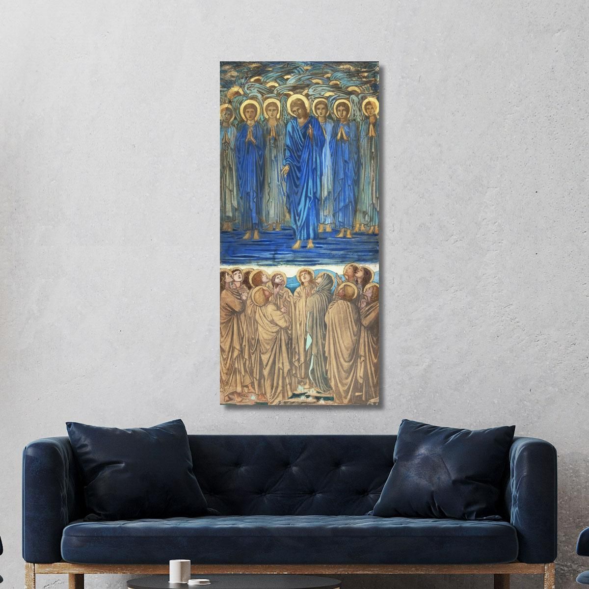 Ascension Of Christ Acts I 1-9 Study For Stained-Glass Window Edward Burne Jones ebj2 canvas print 