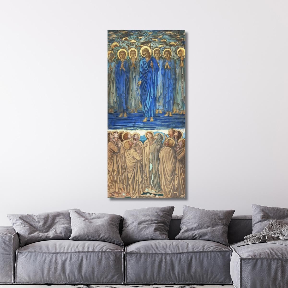 Ascension Of Christ Acts I 1-9 Study For Stained-Glass Window Edward Burne Jones ebj2 canvas print 