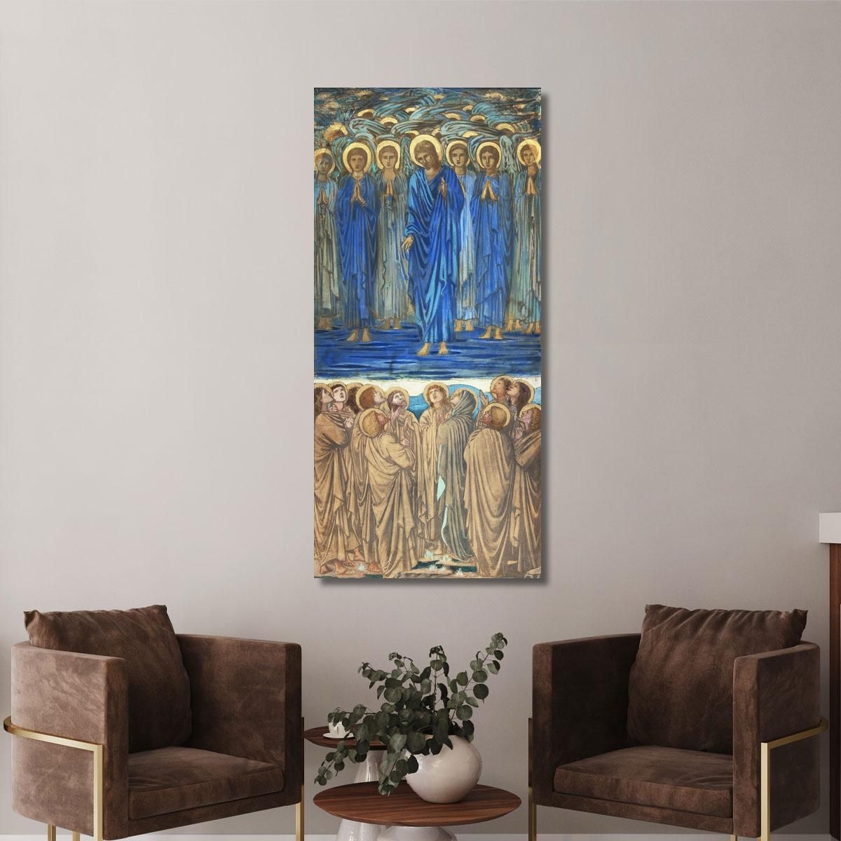 Ascension Of Christ Acts I 1-9 Study For Stained-Glass Window Edward Burne Jones ebj2 canvas print 