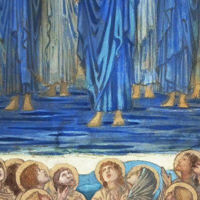 Ascension Of Christ Acts I 1-9 Study For Stained-Glass Window Edward Burne Jones ebj2 canvas print