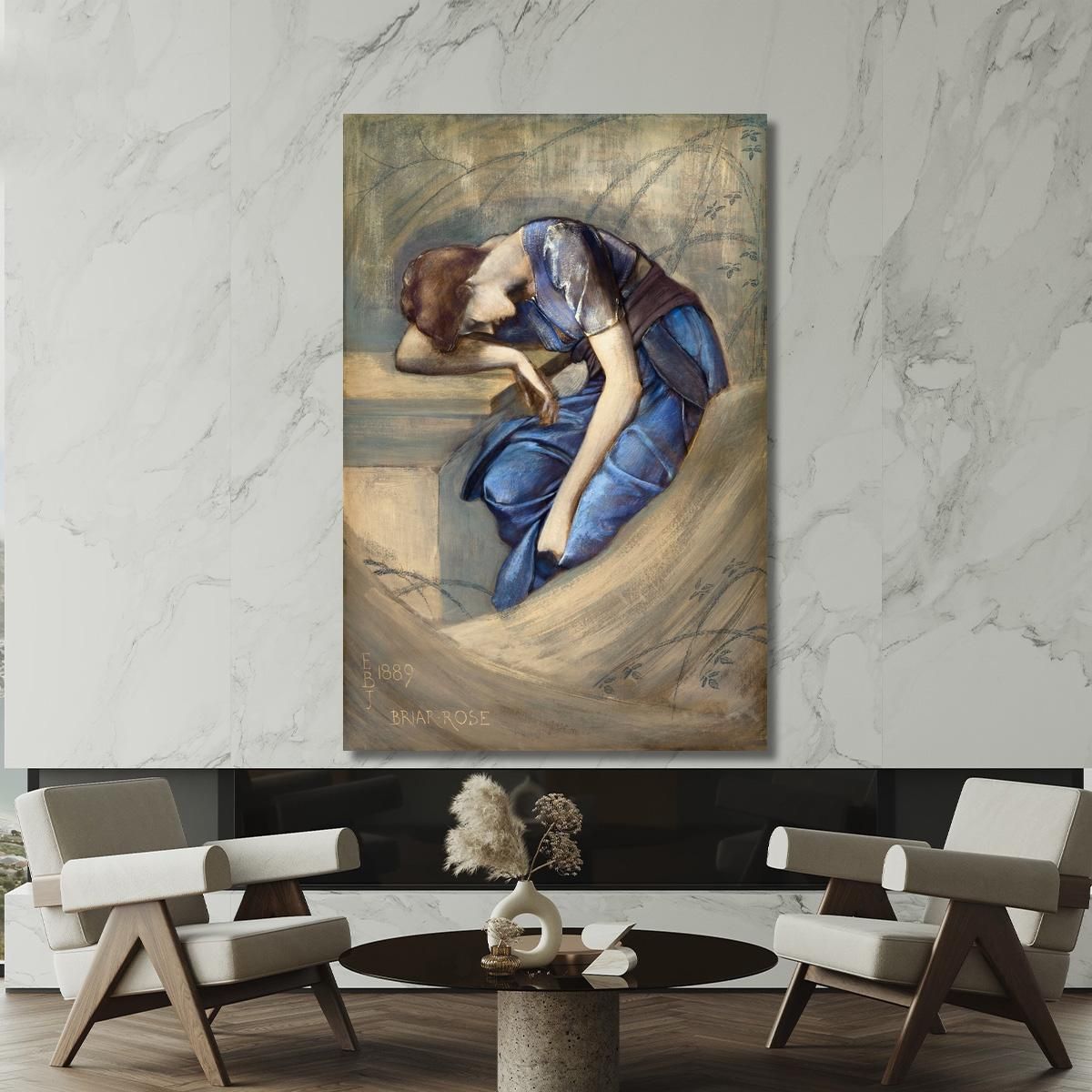 The Briar Rose Series - Study For 'The Garden Court' 1889 Edward Burne Jones ebj20 canvas print 