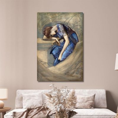 The Briar Rose Series - Study For 'The Garden Court' 1889 Edward Burne Jones ebj20 canvas print 