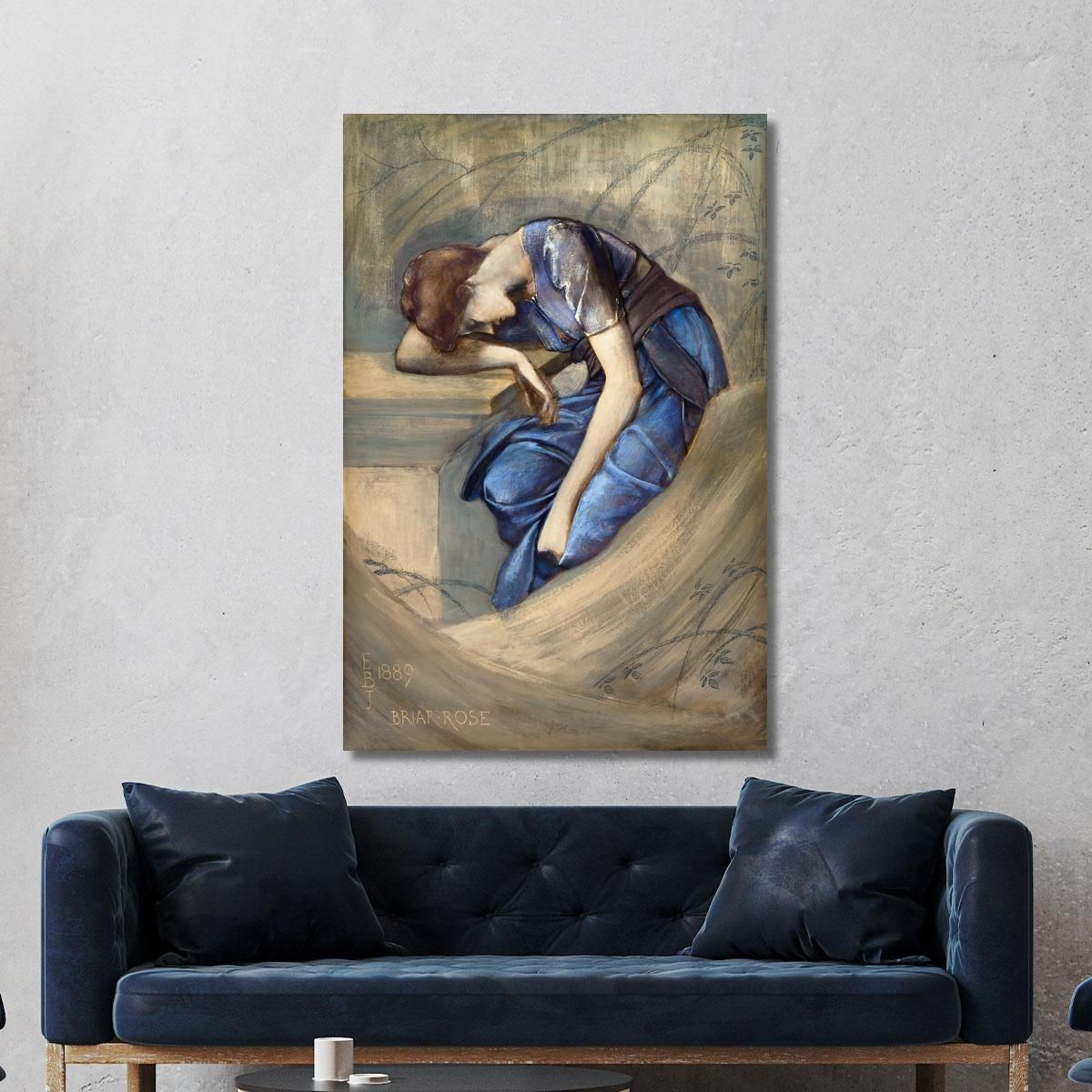 The Briar Rose Series - Study For 'The Garden Court' 1889 Edward Burne Jones ebj20 canvas print 