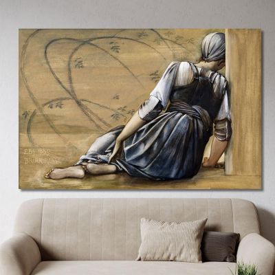 The Briar Rose Series - Study For 'The Garden Court' 1891 Edward Burne Jones ebj22 canvas print 