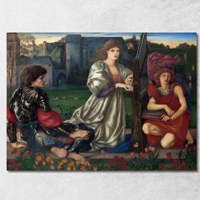 The Love Song Edward Burne Jones ebj25 canvas print 