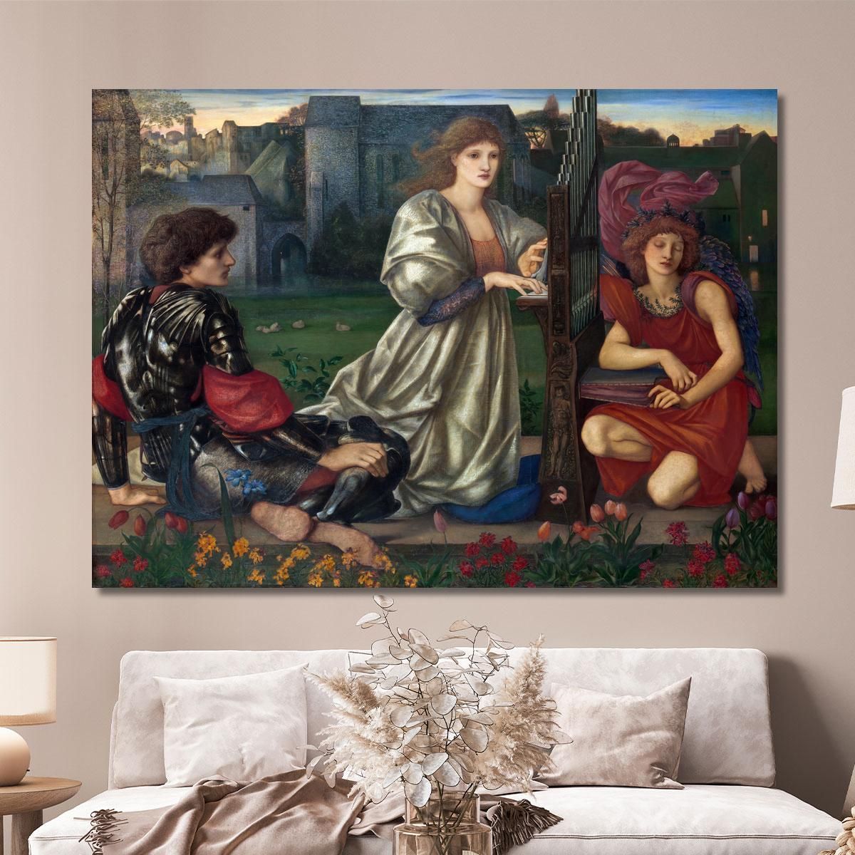 The Love Song Edward Burne Jones ebj25 canvas print 