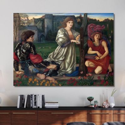 The Love Song Edward Burne Jones ebj25 canvas print 