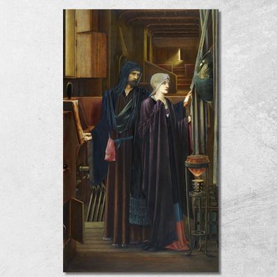The Wizard Edward Burne Jones ebj27 canvas print 