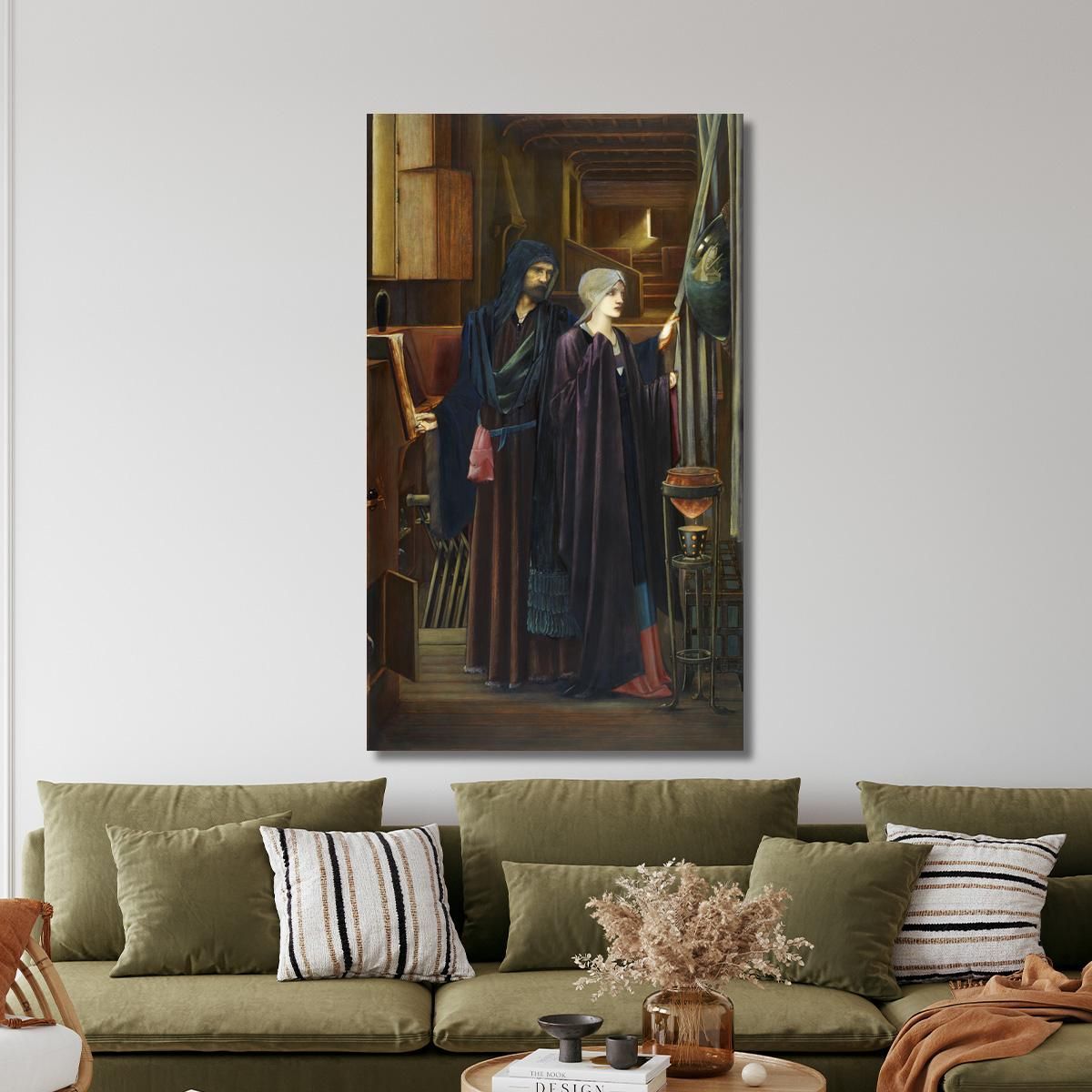 The Wizard Edward Burne Jones ebj27 canvas print 
