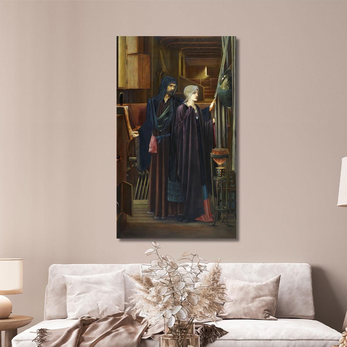 The Wizard Edward Burne Jones ebj27 canvas print 