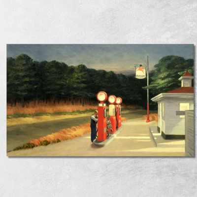 Gas Edward Hopper eho17 canvas print 