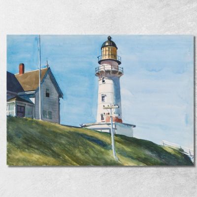 Light At Two Lights Edward Hopper eho24 canvas print 