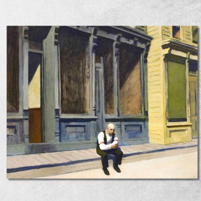 Sunday Edward Hopper eho42 canvas print 