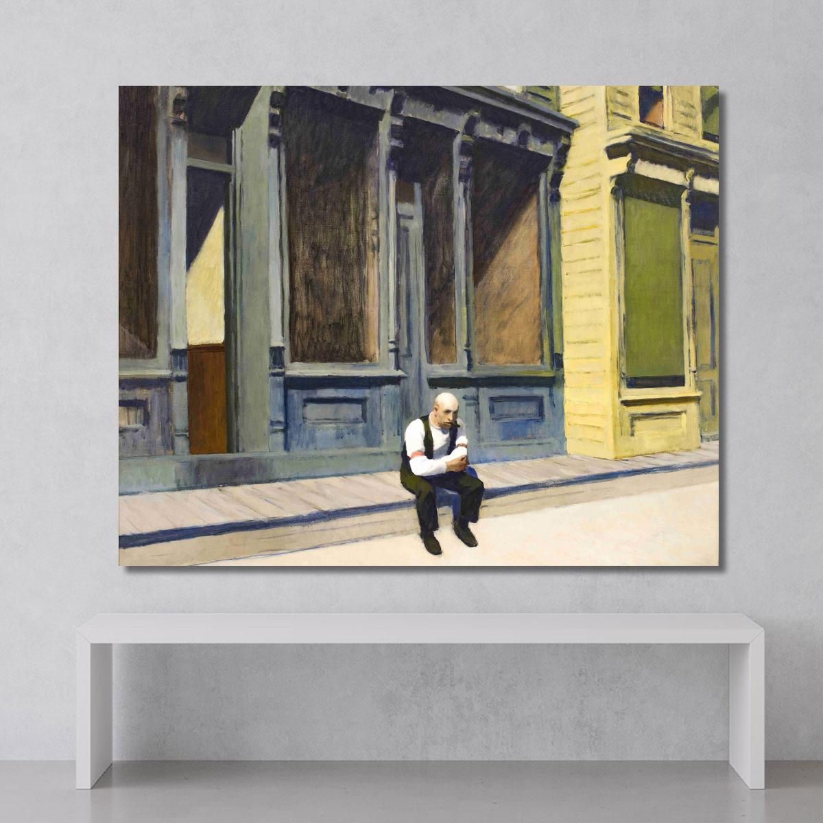 Sunday Edward Hopper eho42 canvas print 