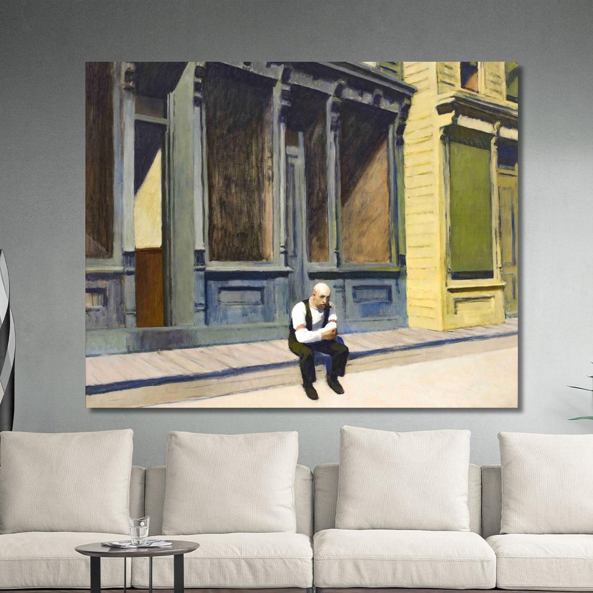 Sunday Edward Hopper eho42 canvas print 