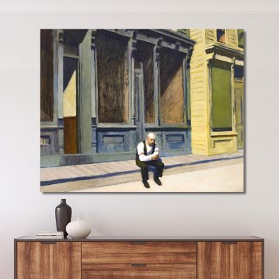 Sunday Edward Hopper eho42 canvas print 