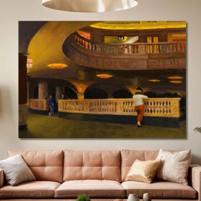 The Sheridan Theatre Edward Hopper eho44 canvas print 