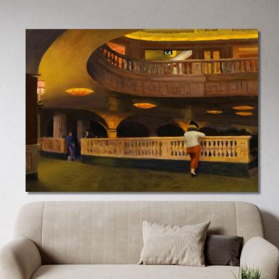 The Sheridan Theatre Edward Hopper eho44 canvas print 