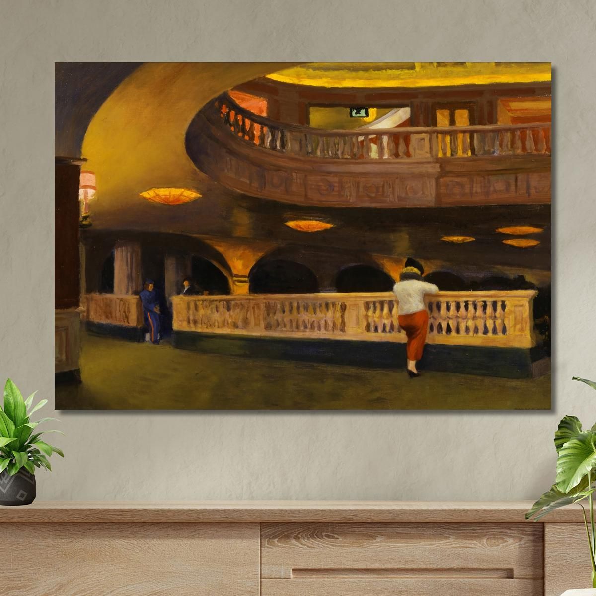 The Sheridan Theatre Edward Hopper eho44 canvas print 