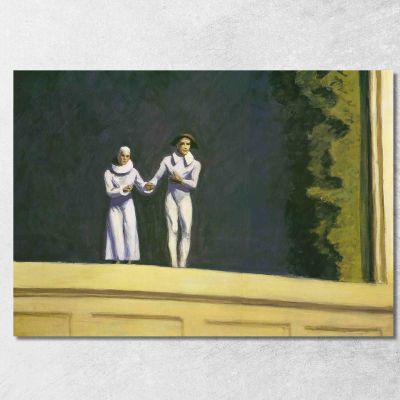 Two Comedians Edward Hopper eho45 canvas print 