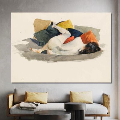 Reclining Nude Edward Hopper eho81 canvas print 