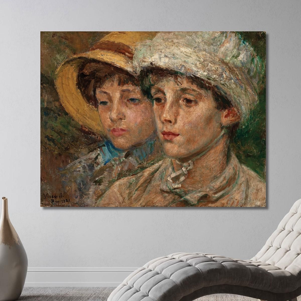 Inseparable Friends Eliseu Visconti evs6 canvas print 