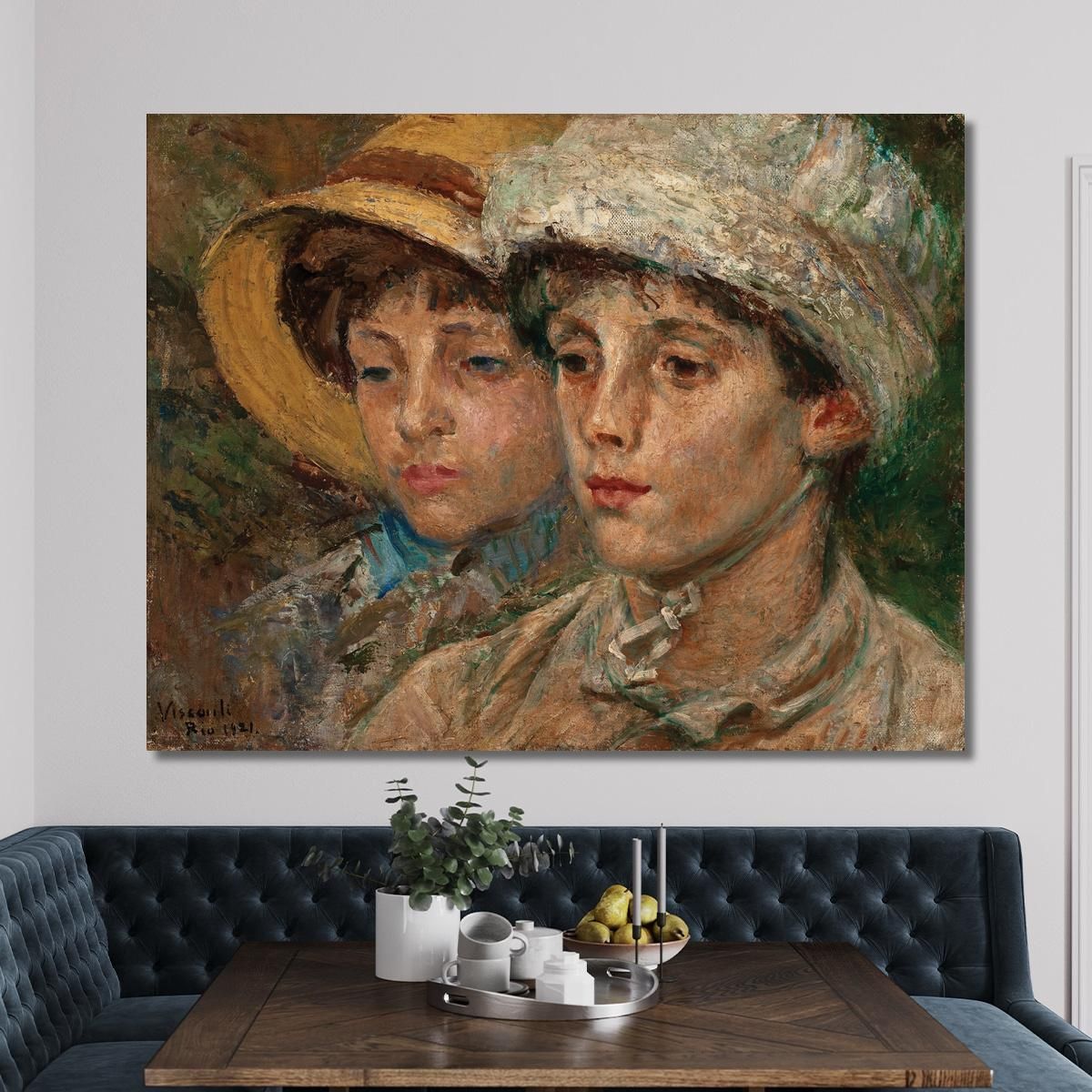 Inseparable Friends Eliseu Visconti evs6 canvas print 