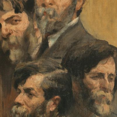 Self-Portrait In Four Positions Eliseu Visconti evs11 canvas print