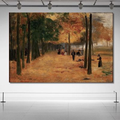 Corner Of Luxembourg Autumn Eliseu Visconti evs15 canvas print 