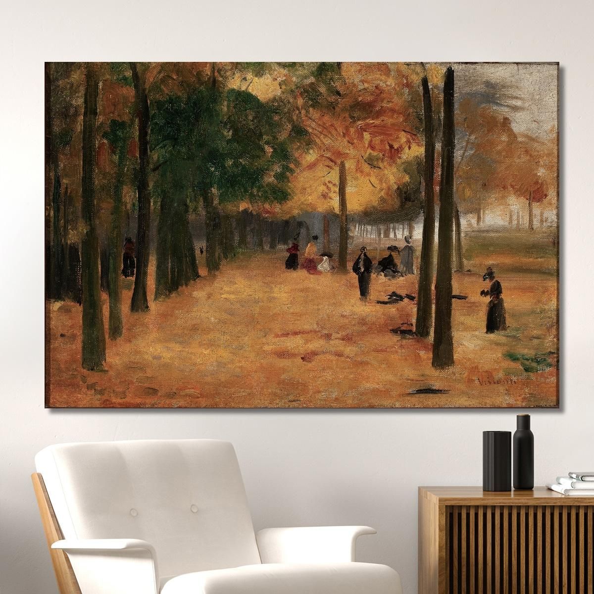 Corner Of Luxembourg Autumn Eliseu Visconti evs15 canvas print 