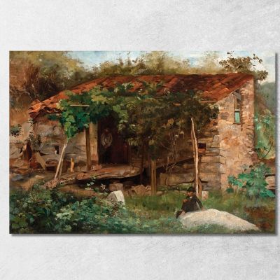 Cottage At The End Of Flamengo Beach Eliseu Visconti evs16 canvas print 