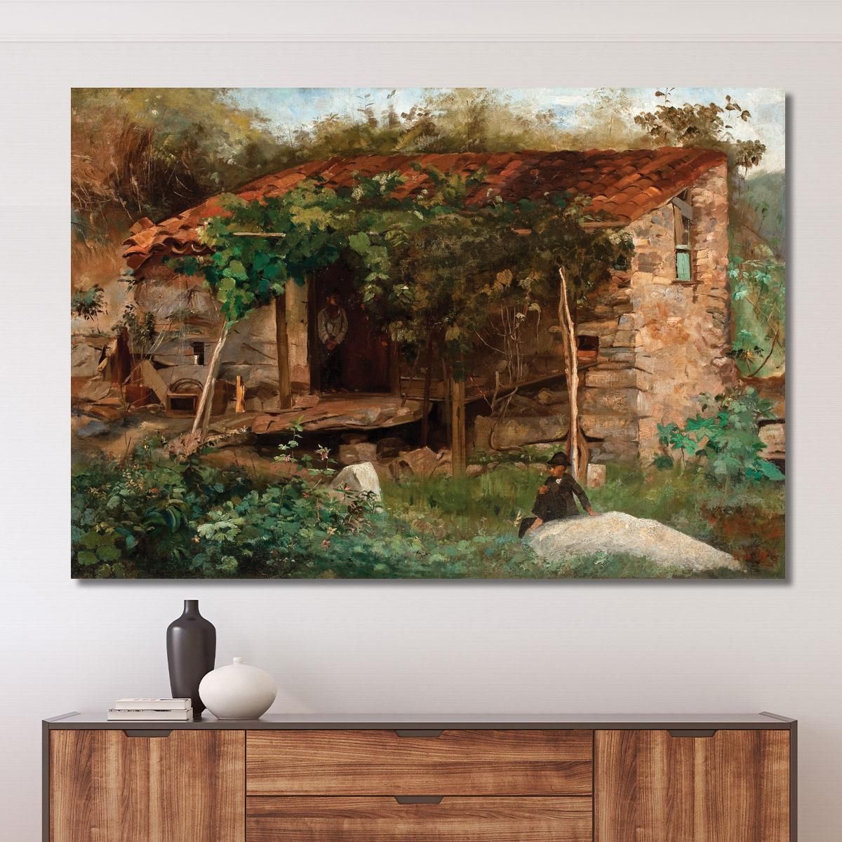 Cottage At The End Of Flamengo Beach Eliseu Visconti evs16 canvas print 