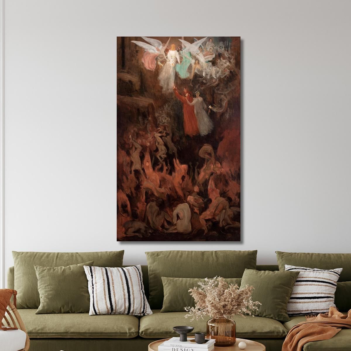 Dante And Virgil Ascending To Paradise Eliseu Visconti evs19 canvas print 