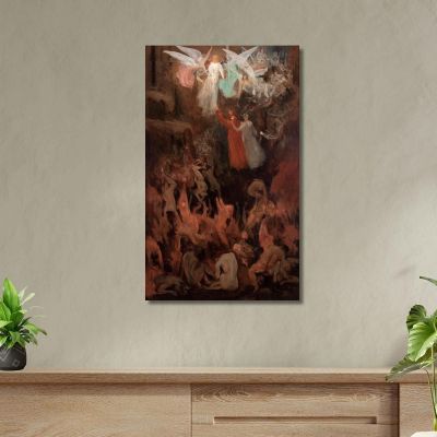 Dante And Virgil Ascending To Paradise Eliseu Visconti evs19 canvas print 