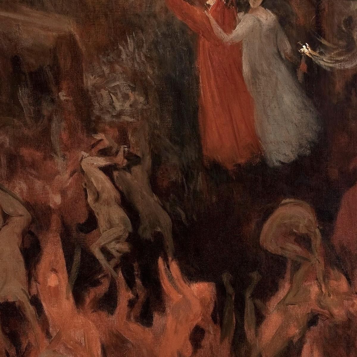 Dante And Virgil Ascending To Paradise Eliseu Visconti evs19 canvas print