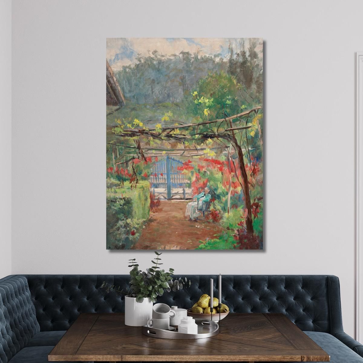 Rest In My Garden Eliseu Visconti evs20 canvas print 