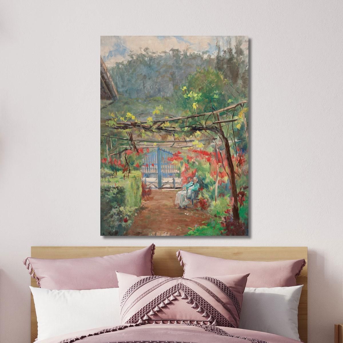 Rest In My Garden Eliseu Visconti evs20 canvas print 