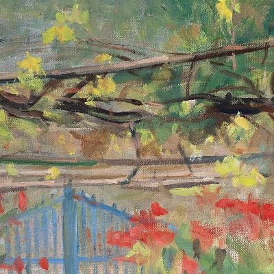 Rest In My Garden Eliseu Visconti evs20 canvas print