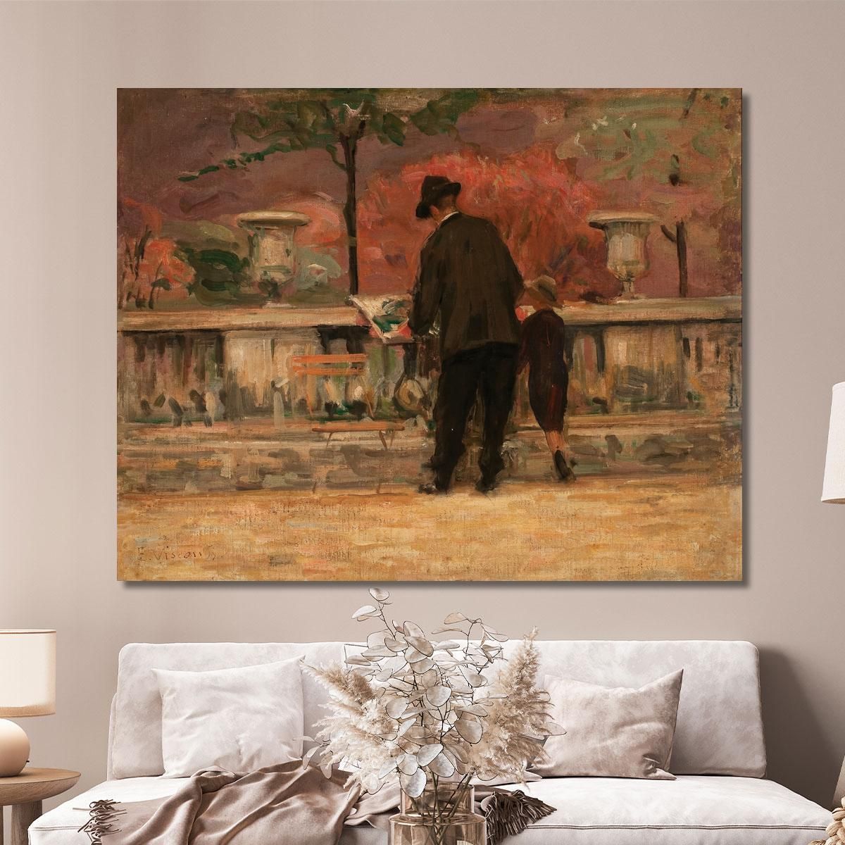 Luxembourg Gardens 2 Eliseu Visconti evs27 canvas print 