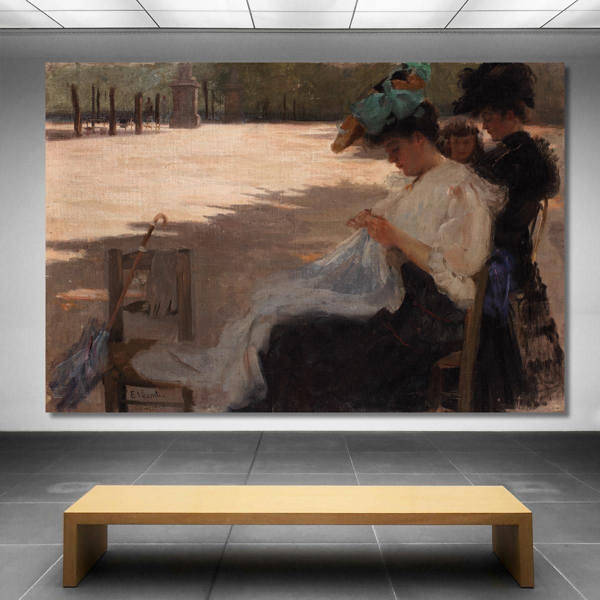 Luxembourg Garden Eliseu Visconti evs28 canvas print 