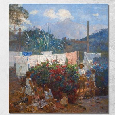 The Baptism Of The Doll Eliseu Visconti evs45 canvas print 